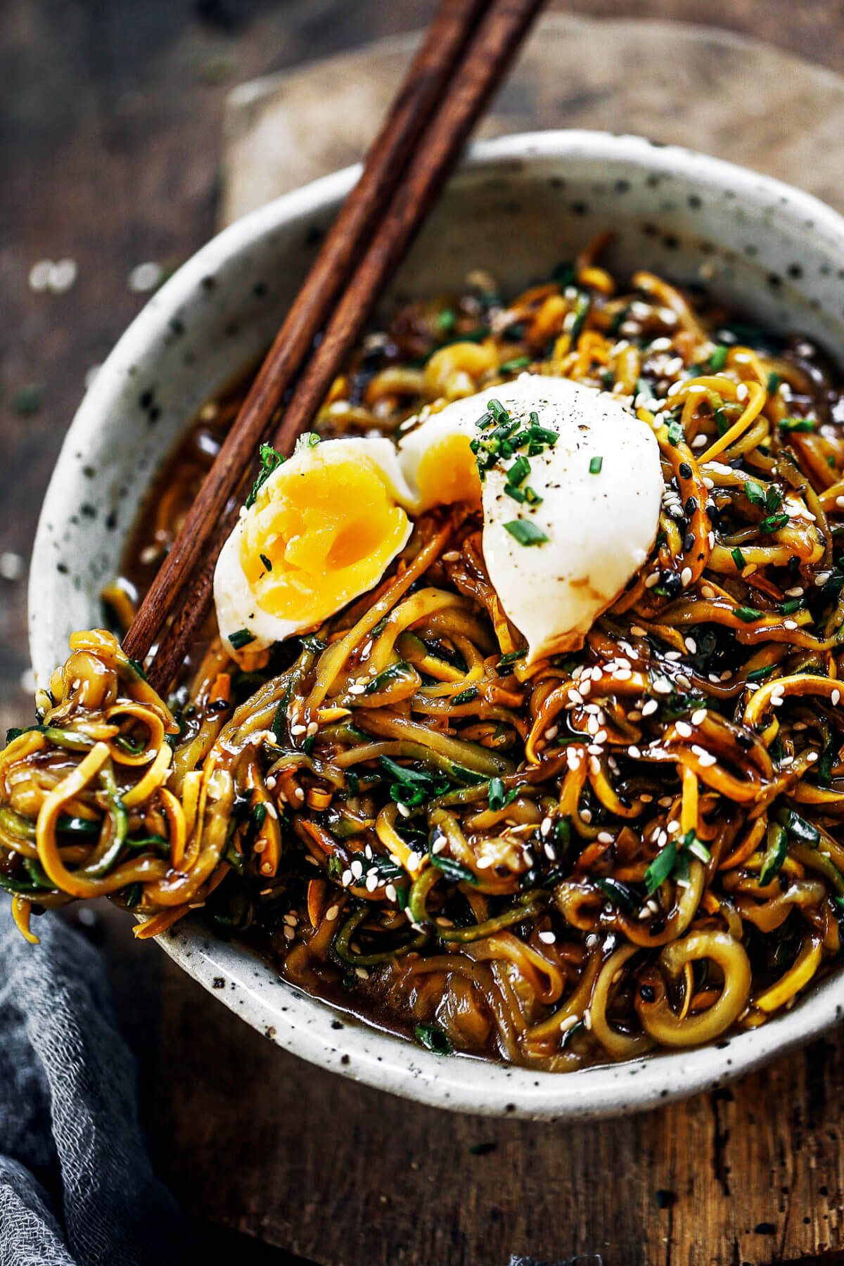Electrolyte-Boosting Zucchini Noodle Bowl