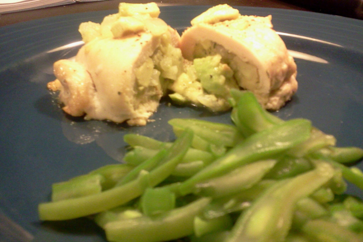 Creamy Avocado & Parmesan Stuffed Chicken