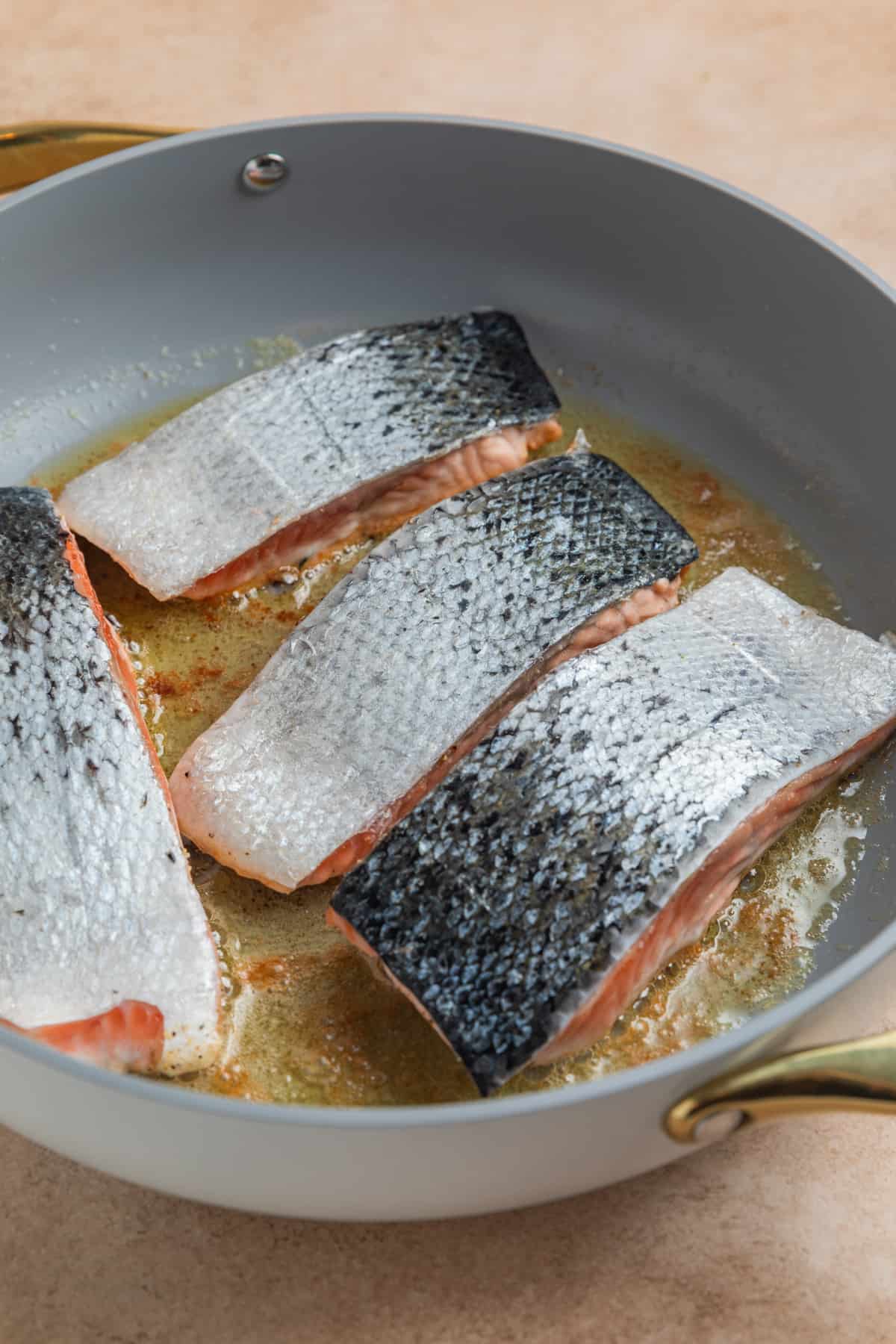 Turmeric-Simmered Salmon with Lemon-Dill