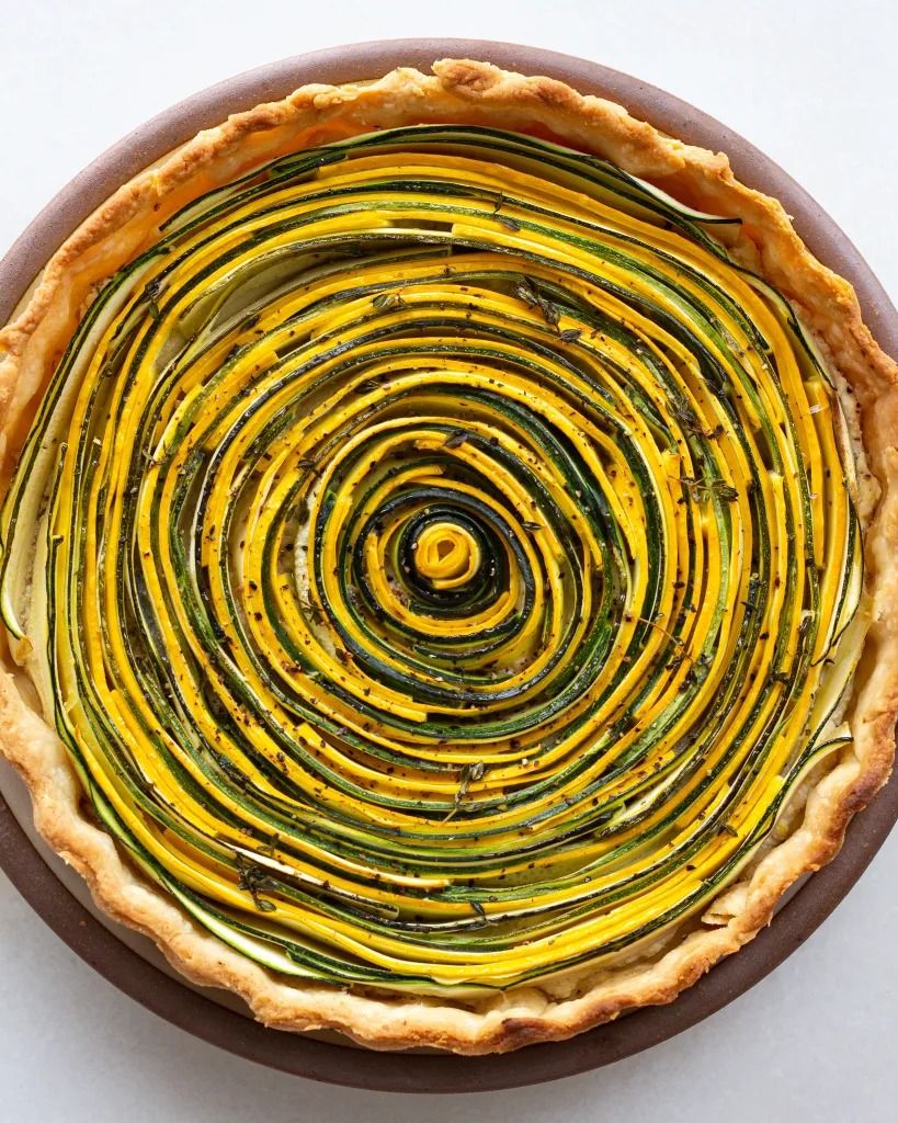 Diffraction Pattern Zucchini Tart
