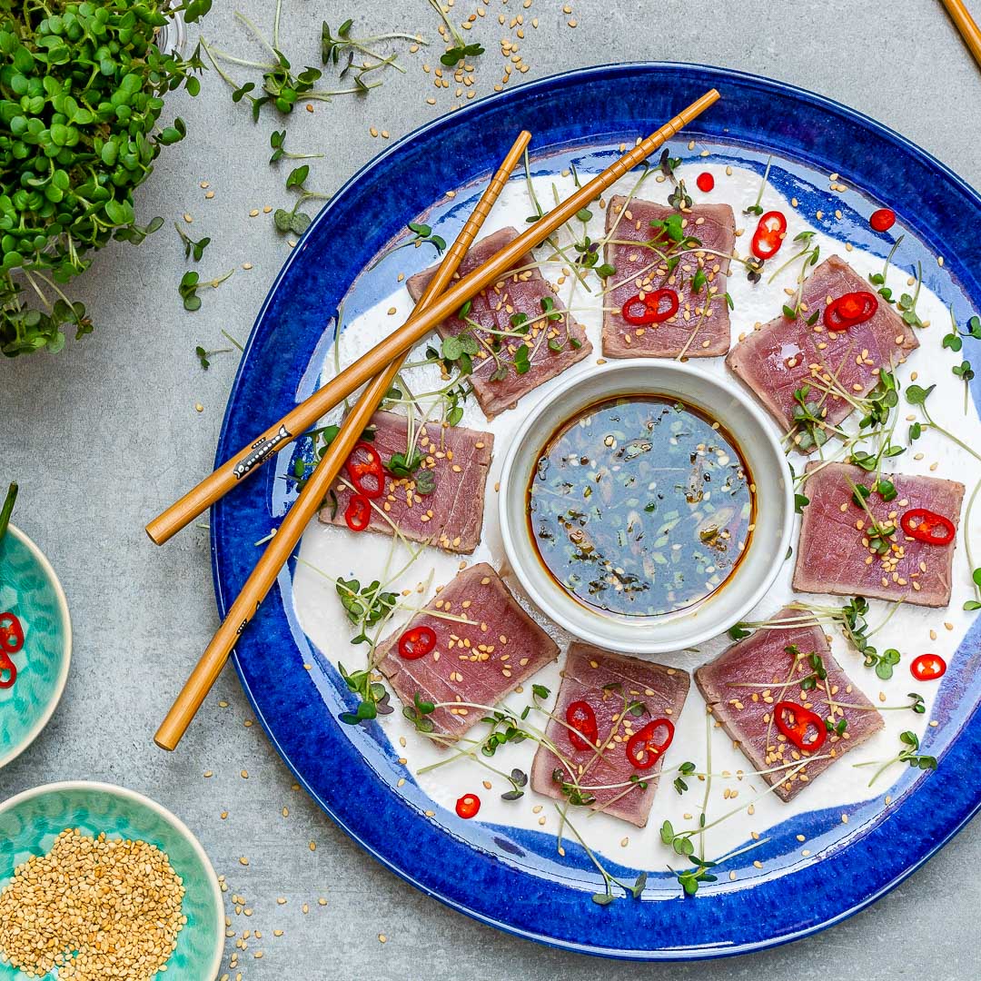 Sesame-Ginger Tuna Tataki with Lime