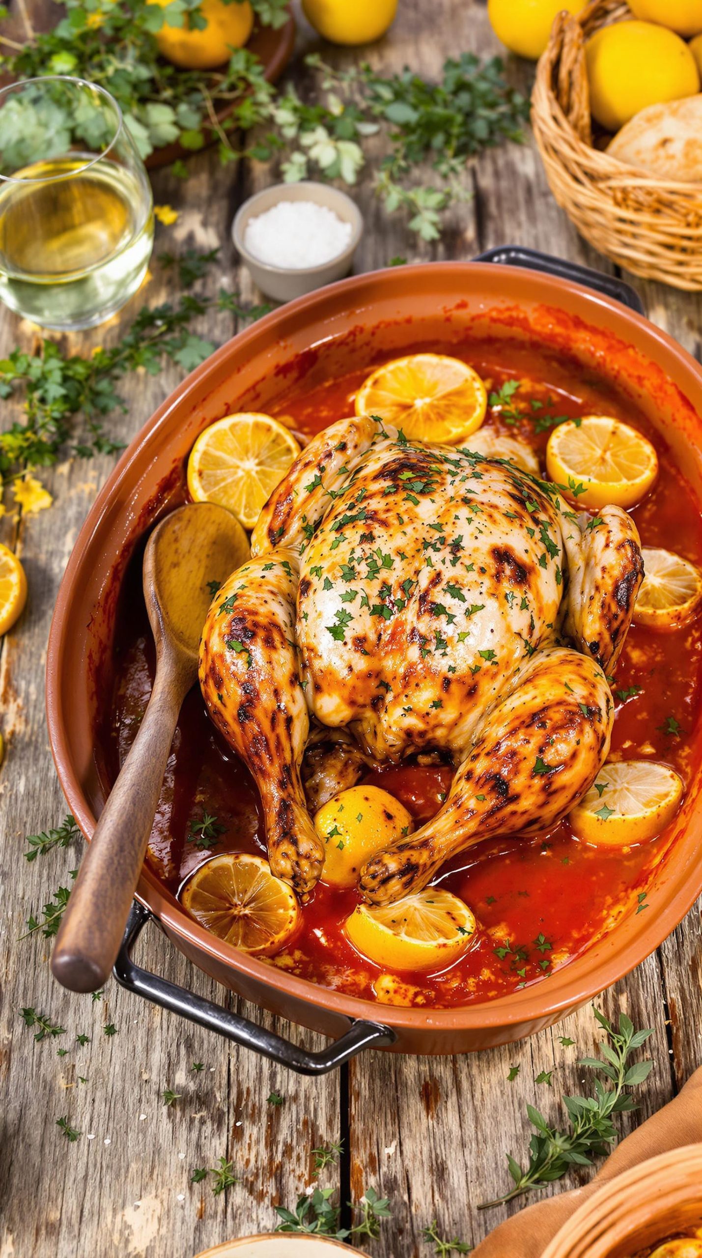 Authentic Greek Lemon-Herb Chicken & Vegetables