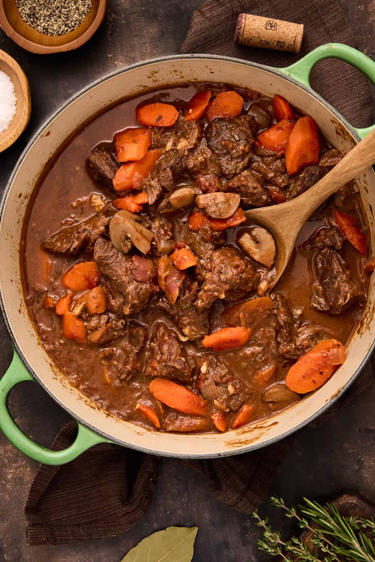 French Beef Daube with Red Wine and Orange