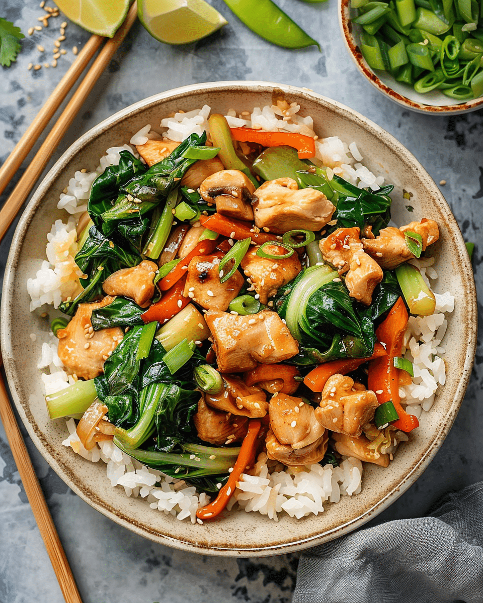 Savory Chicken and Bok Choy Stir-Fry