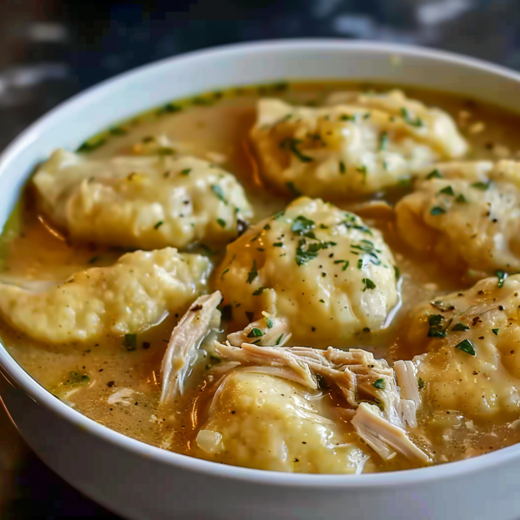 Johnson's One-Pot Chicken and Rice with Herb Dumplings