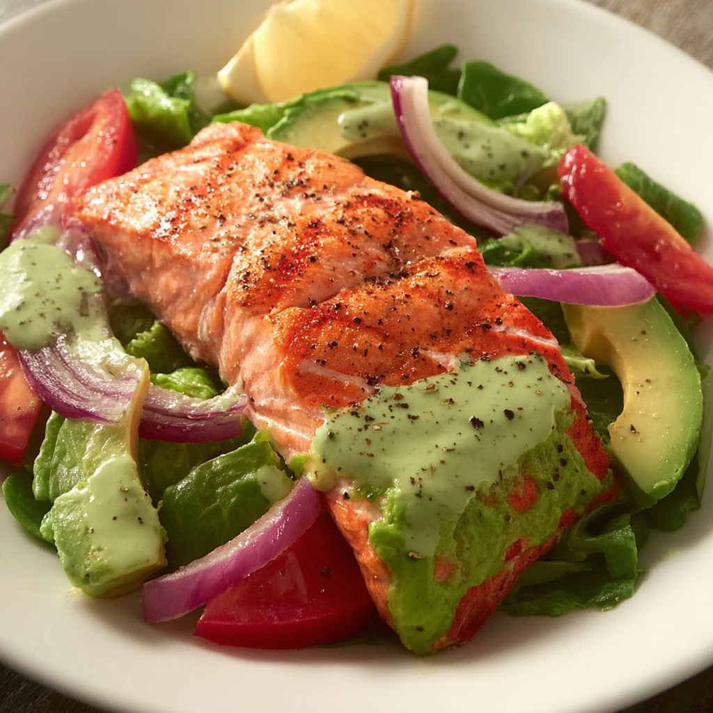 Migraine-Relief Wild Salmon with Lemon Avocado