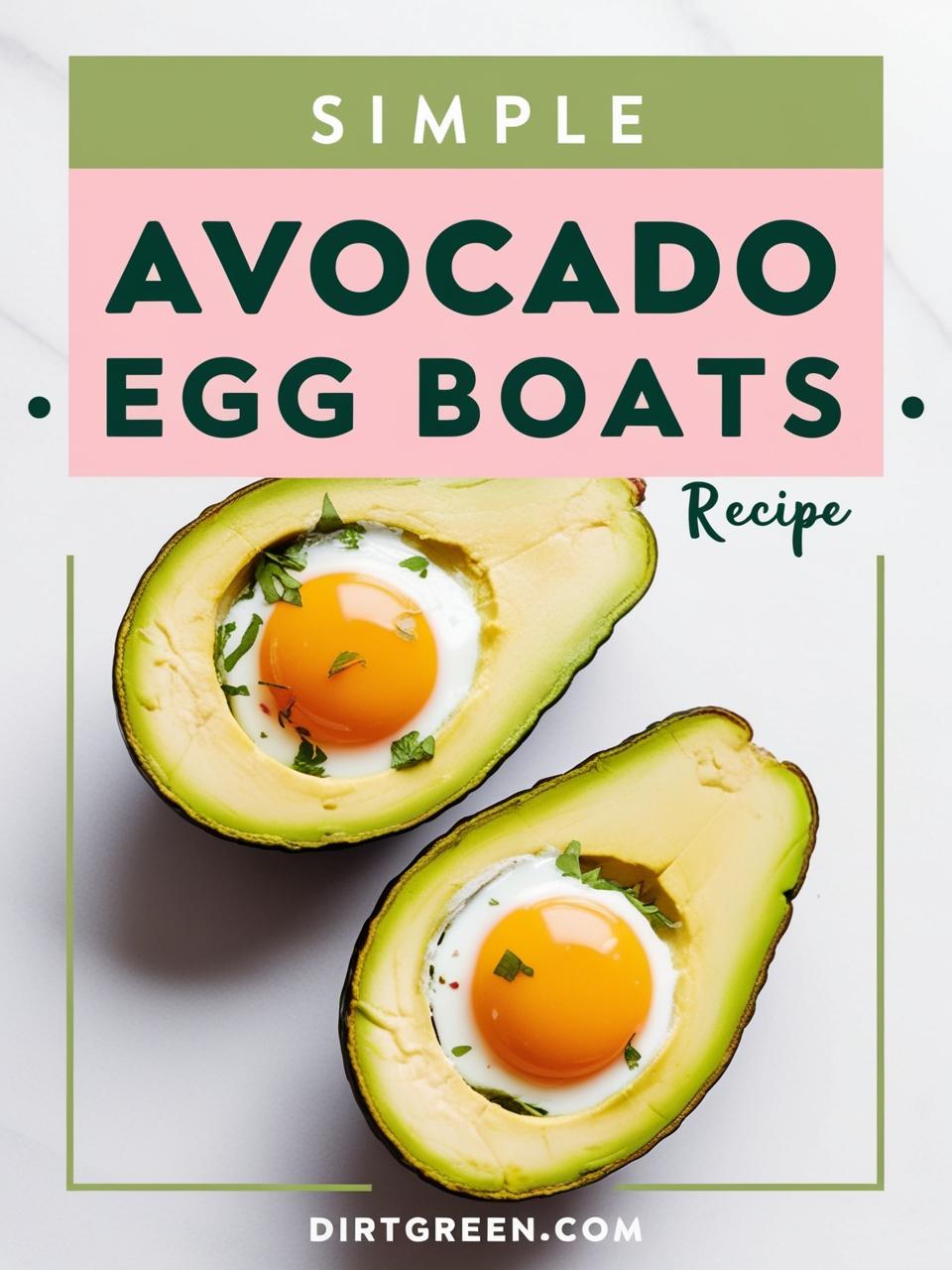 Avocado & Egg Power Boats