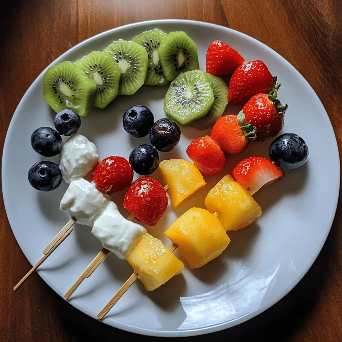 FunJumps Fruit Skewers with Yogurt Dip