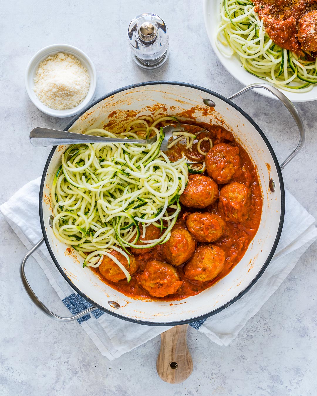 Rebooting Turkey & Vegetable Meatballs with Zucchini Noodles