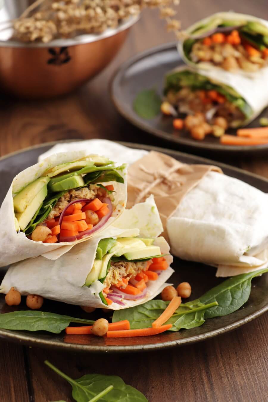 5-Minute Spicy Tuna Salad Wraps with Avocado