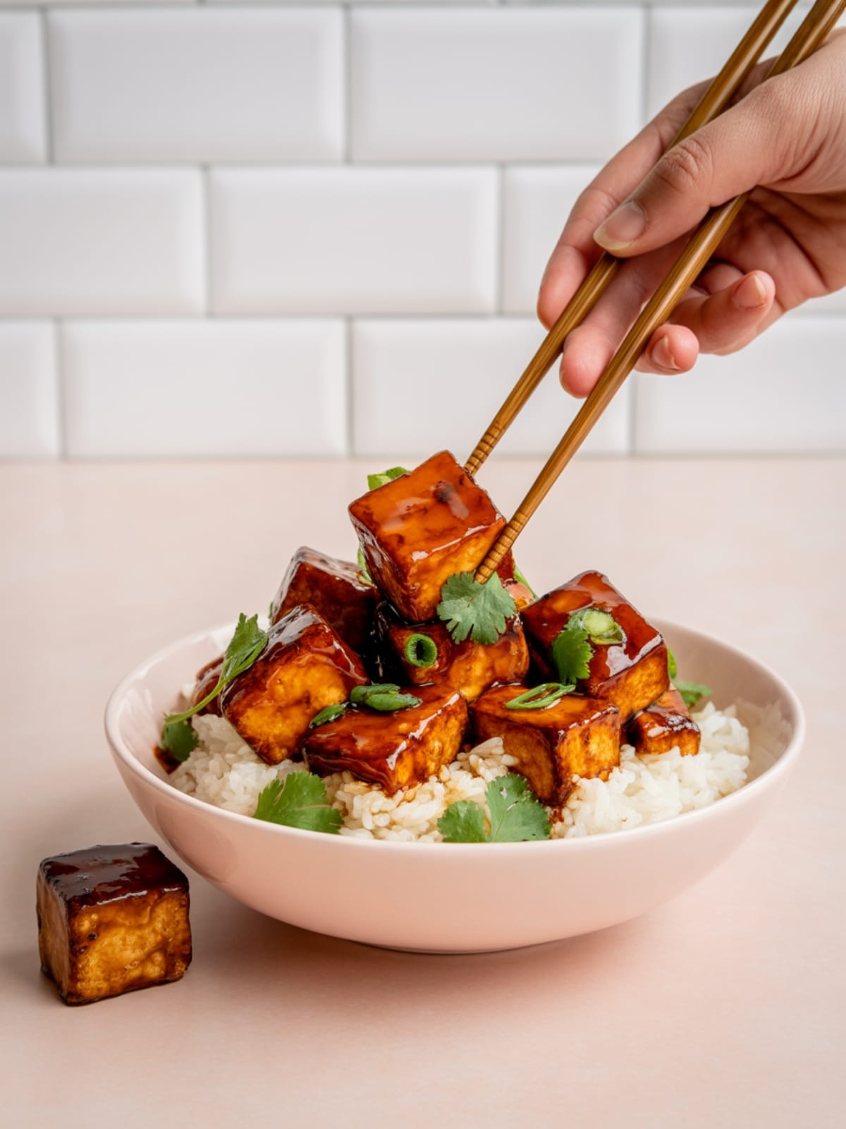 Miso-Glazed Maple Tofu Bowls