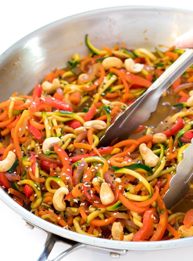 Skin-Healthy Zucchini Noodle Stir-Fry