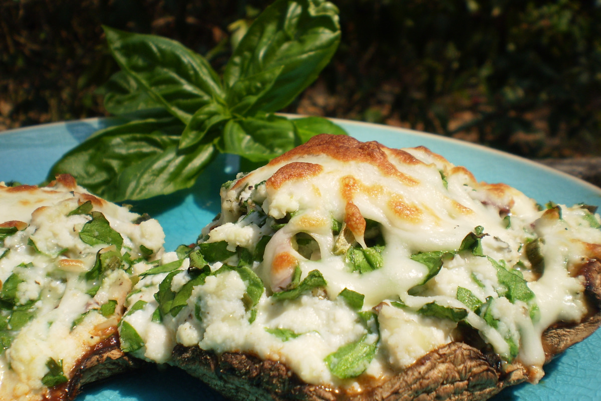 Crispy Beef & Blue Cheese Stuffed Portobellos