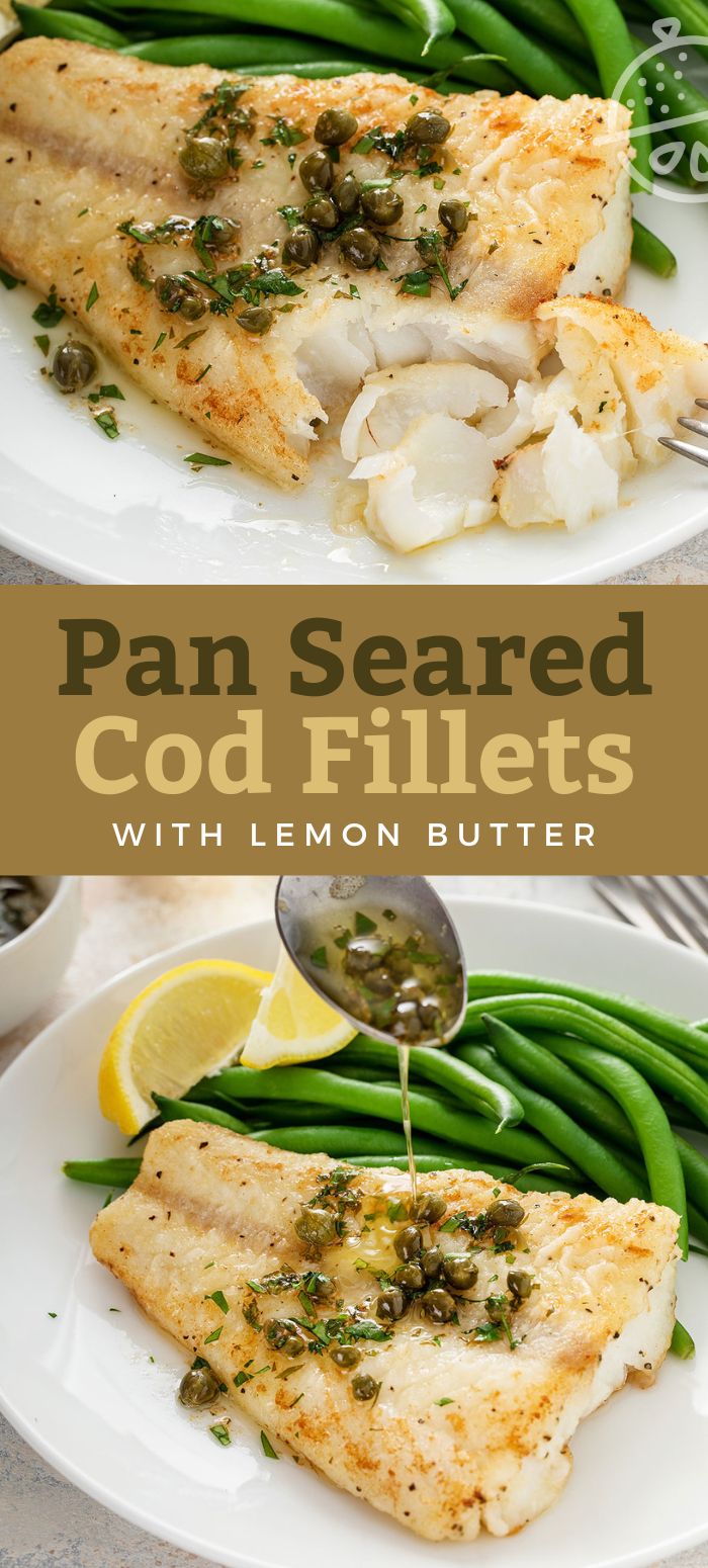North Sea Crispy Pan-Seared Cod with Lemon Dill