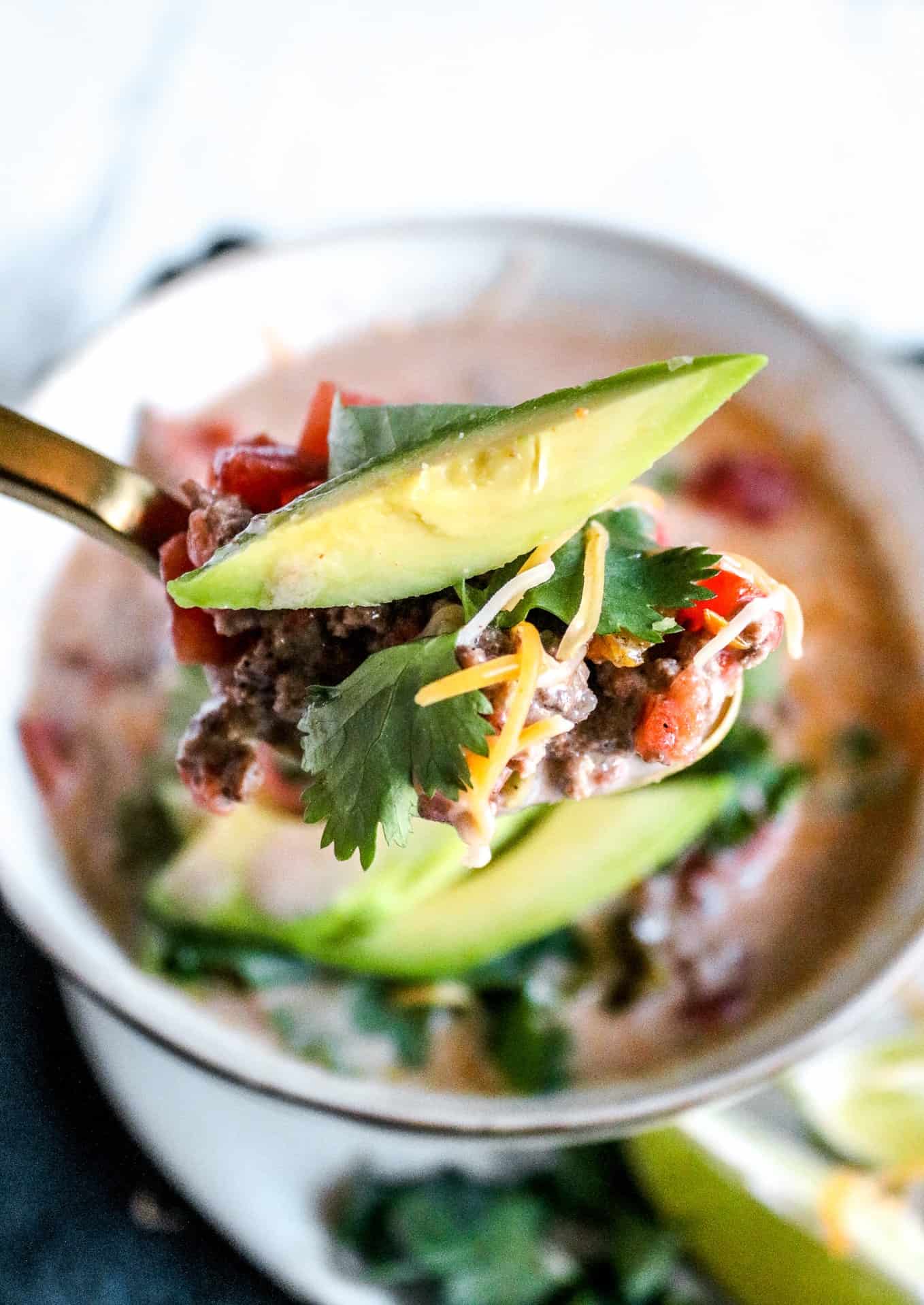 Smoky Chipotle Creamy Keto Taco Soup