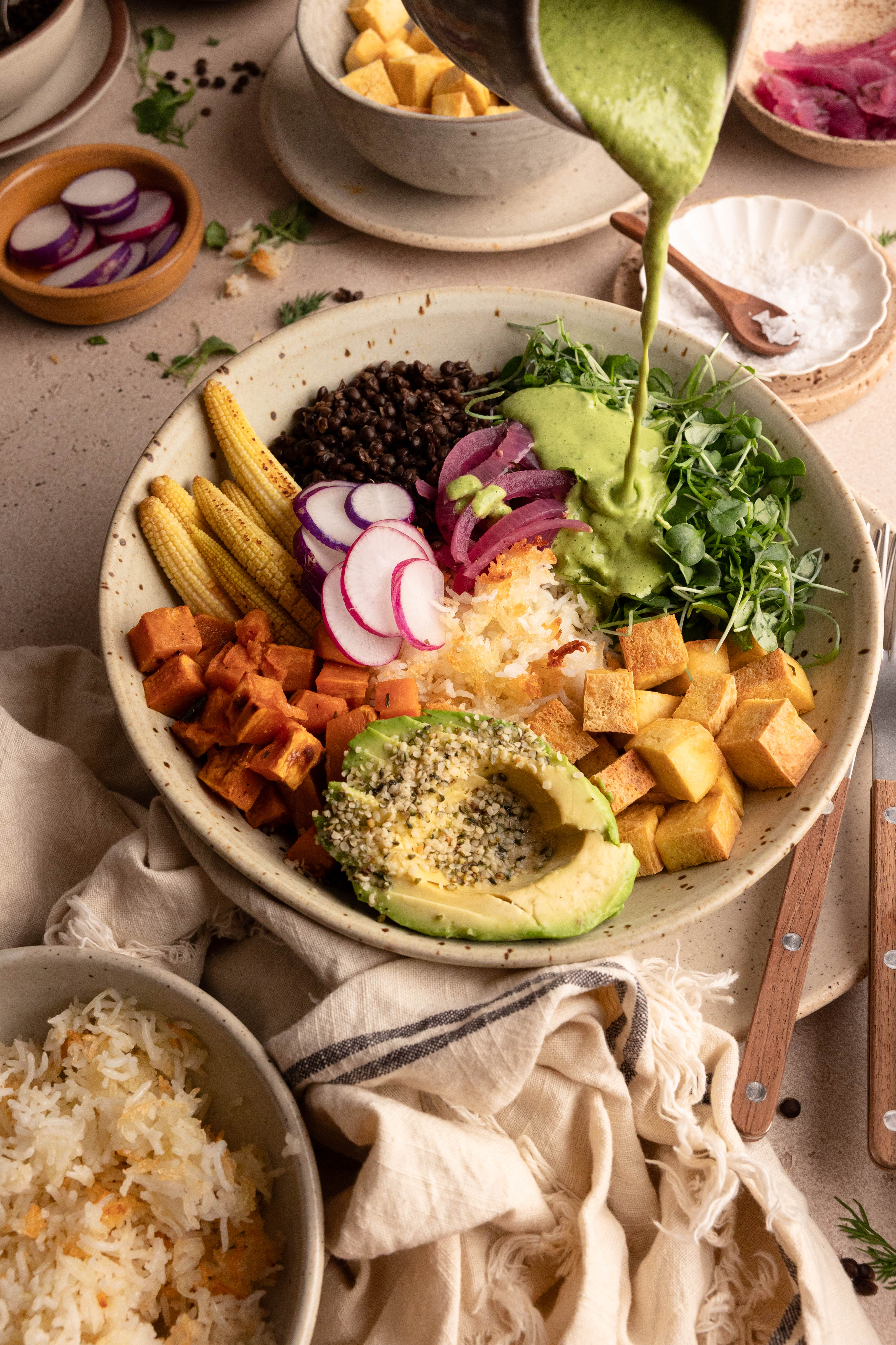 Rainbow Vegetable and Grain Bowl