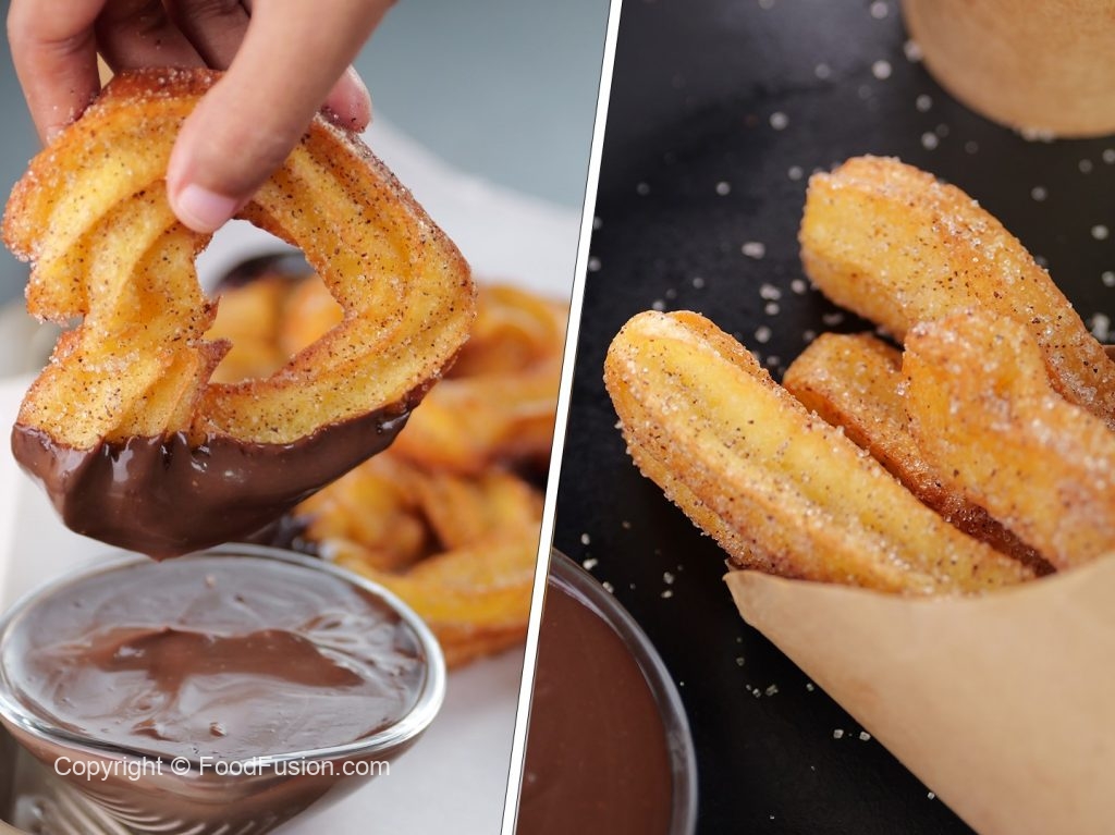 Churros with Chocolate-Cinnamon Dip