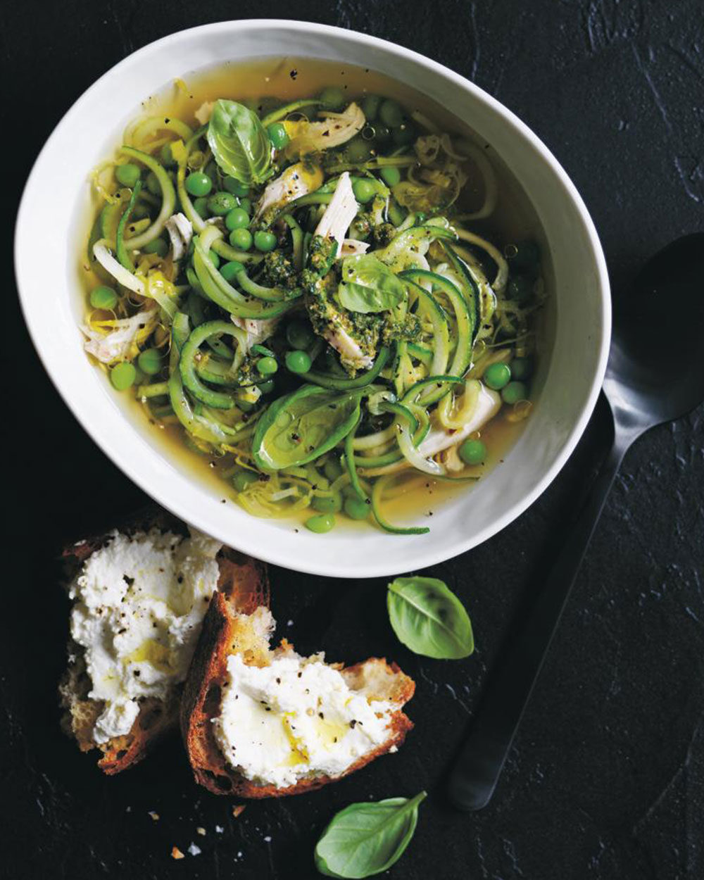 Reset-Ready Zucchini Noodle with Herb-Crusted Chicken
