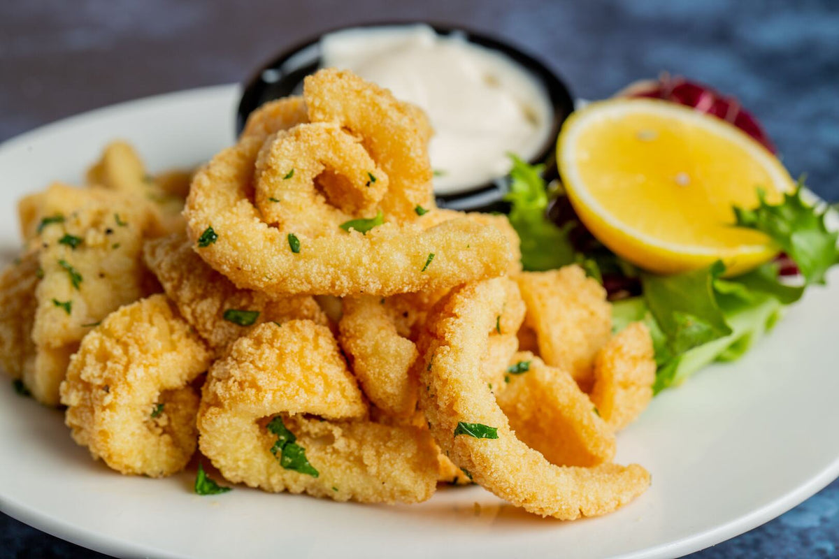 Crispy Baked Calamari with Lemon Aioli