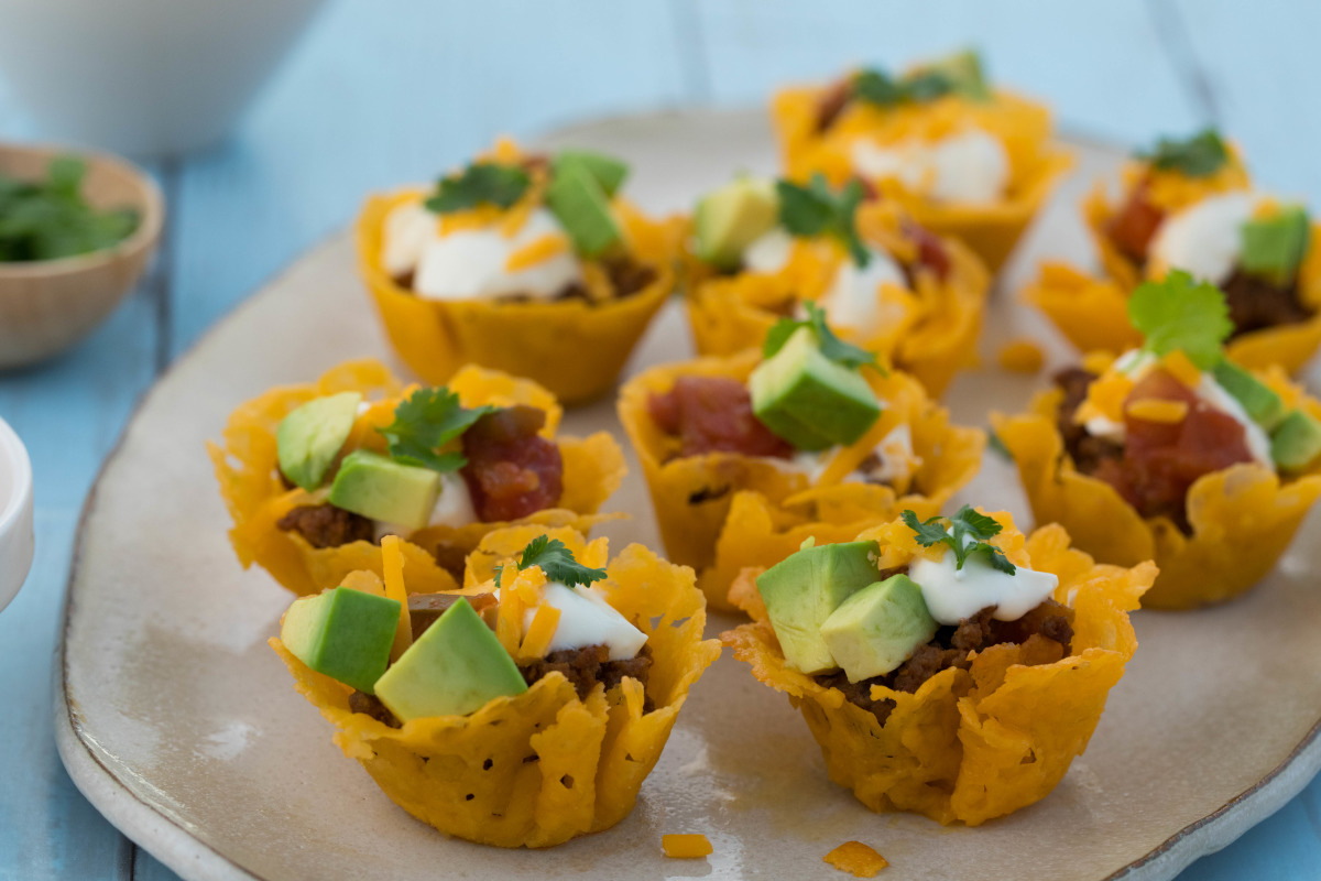 Taco Pasta Shell Bites