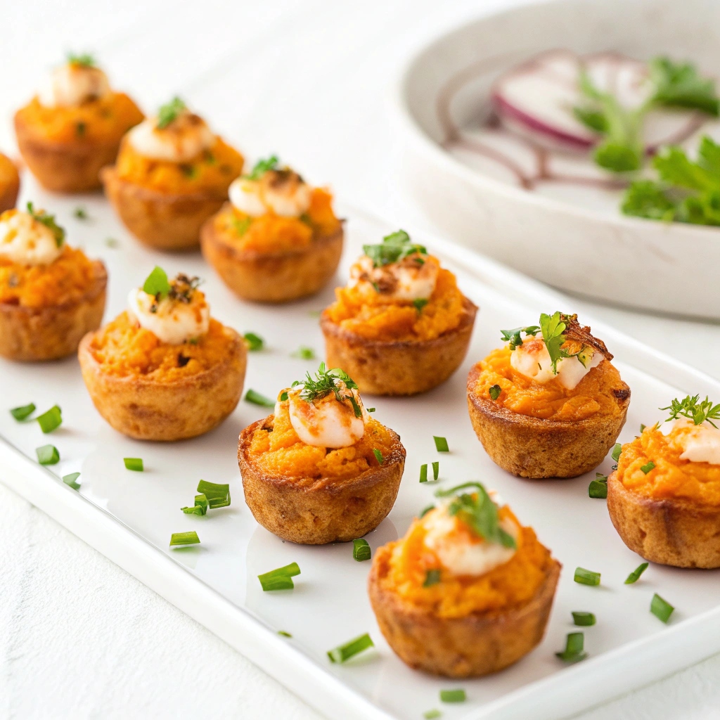 Sweet Potato & Pea Pasta Bites