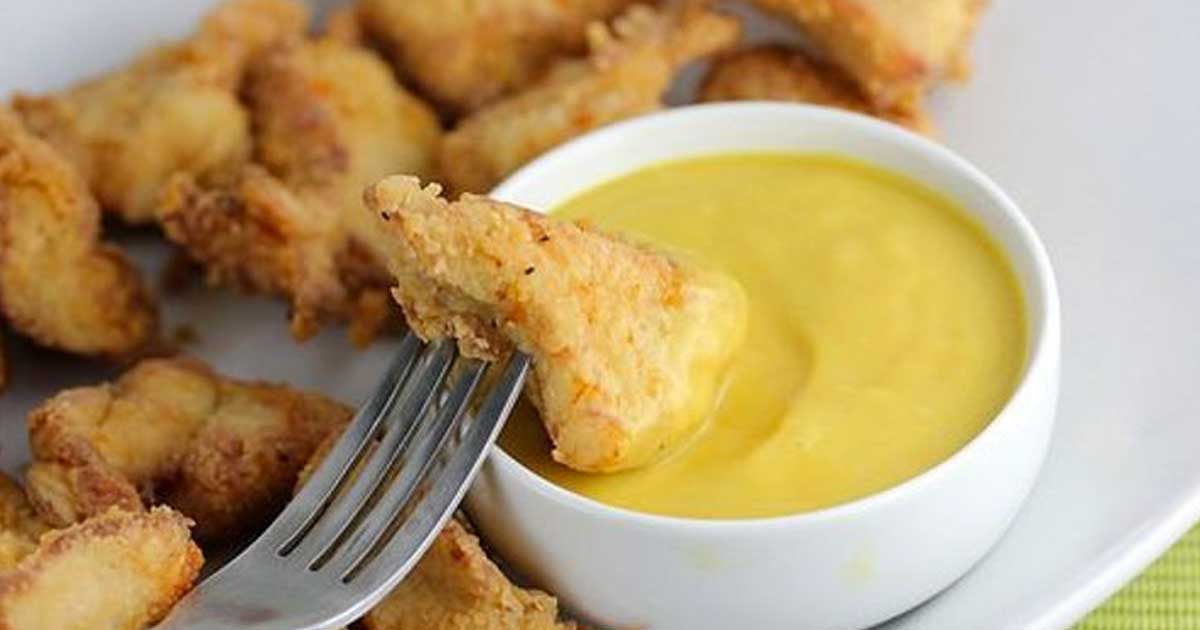 Pork Rind Crispy Chicken Nuggets with Zesty Dipping Sauce