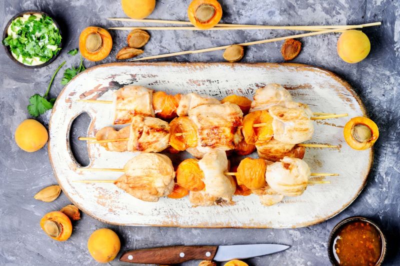 Aperol-Infused Chicken Skewers