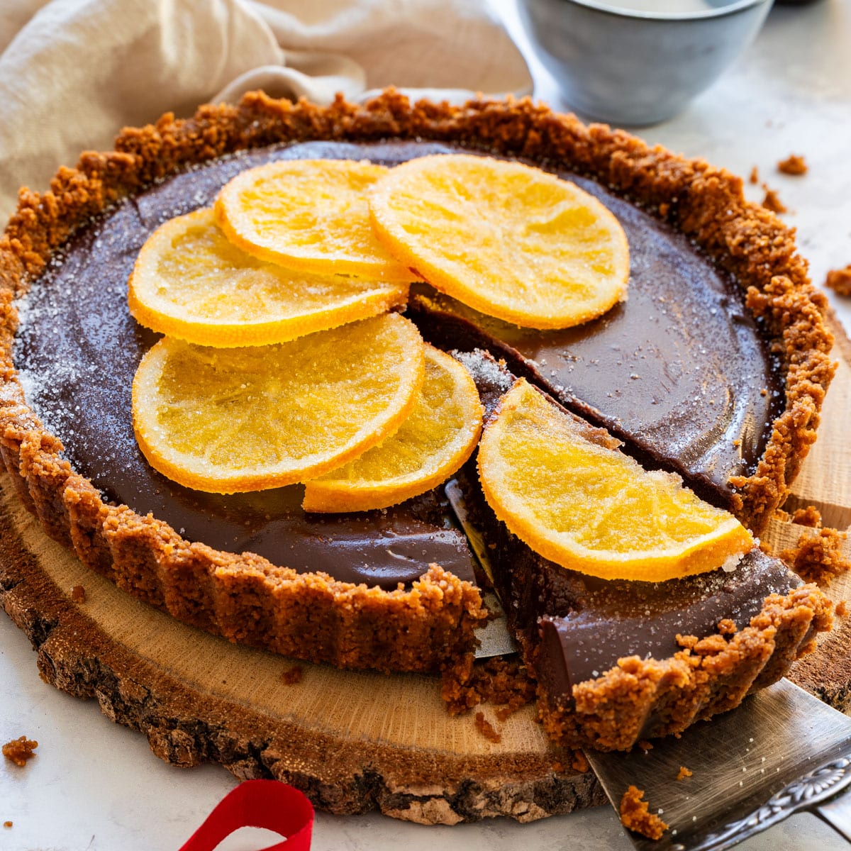 Half-Orange Chocolate Tart