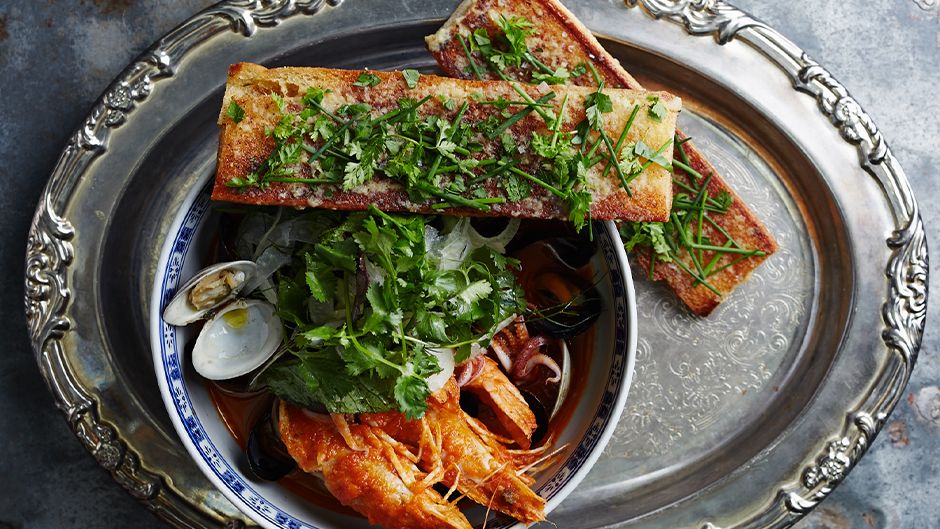 Seattle Seafood Stew with Lemongrass Broth