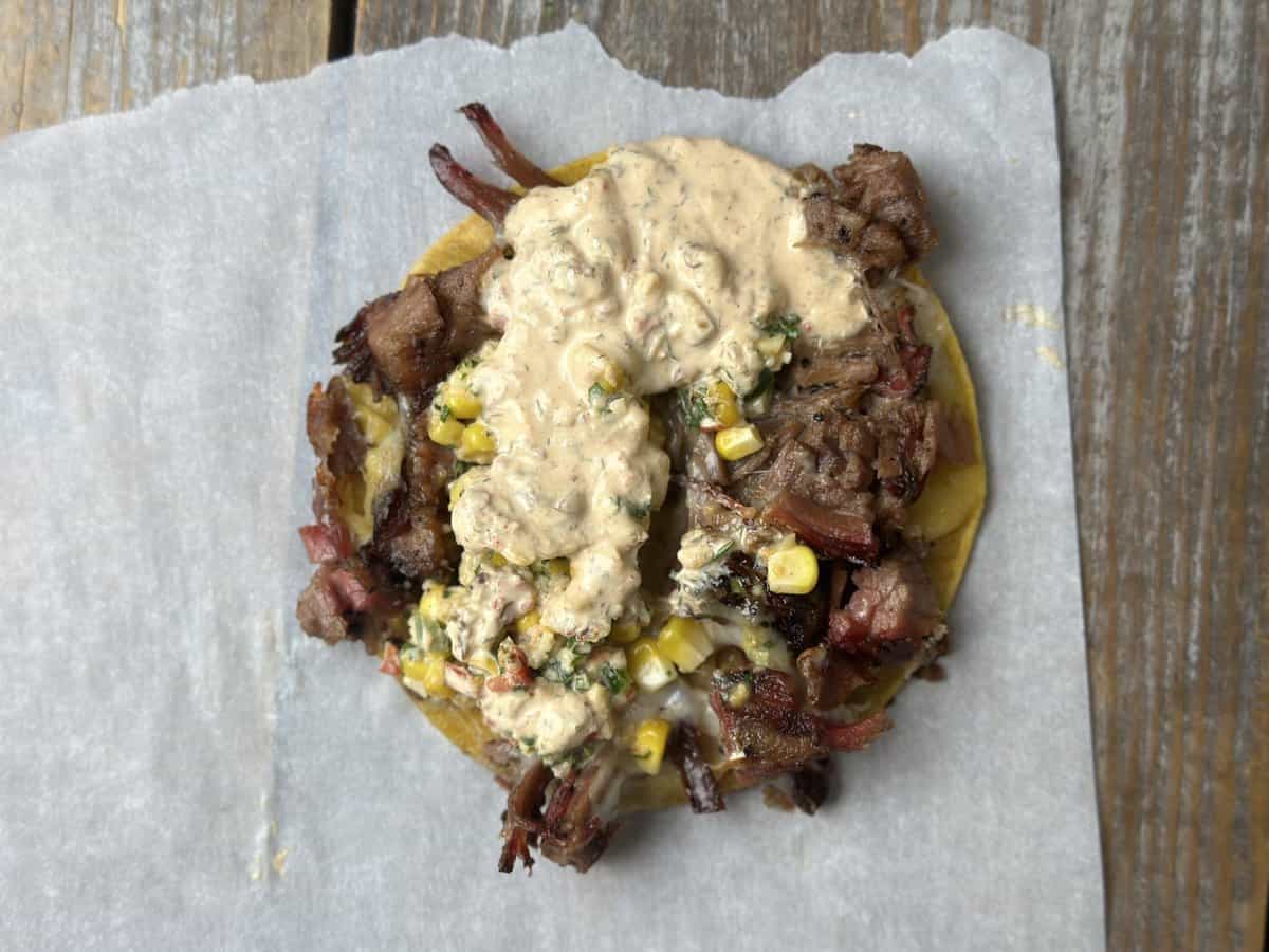Trail Hunter's Smoked Beef Tacos with Charred Corn