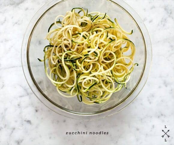 Hydrating Lemon-Ginger Zucchini Noodles with Avocado & Hemp Seeds