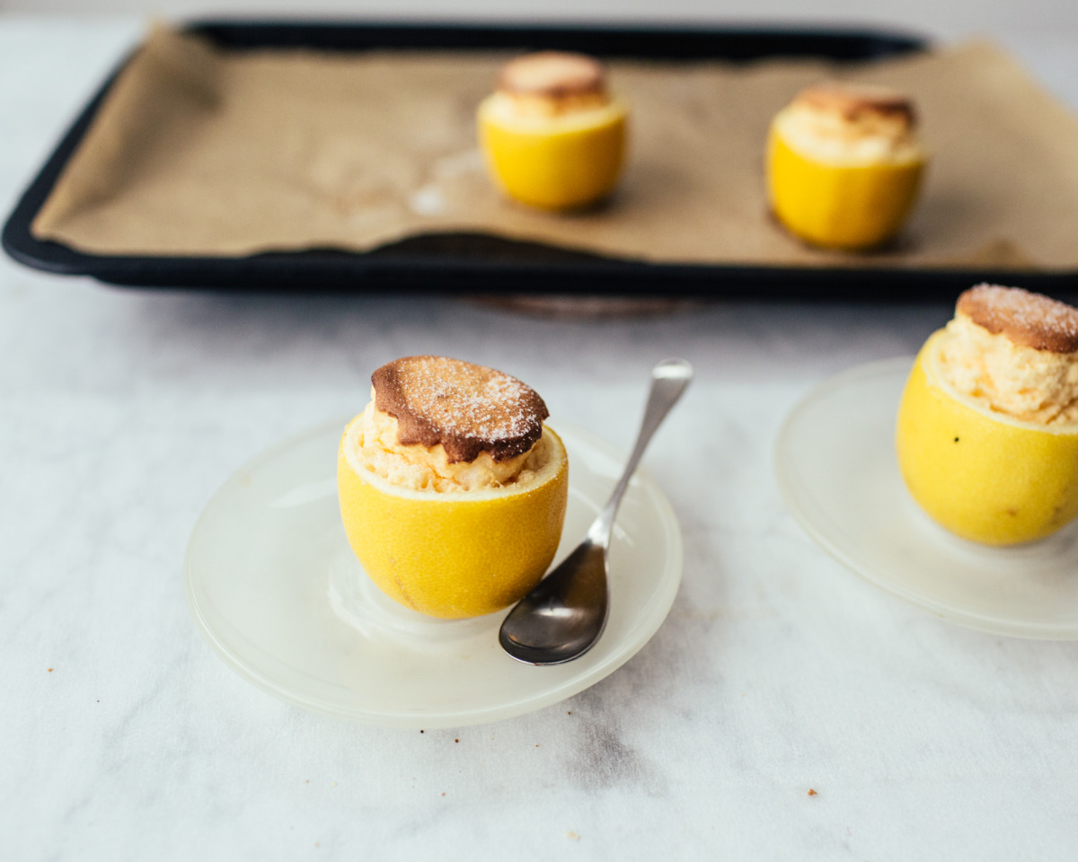 Lemon-Blueberry Soufflé