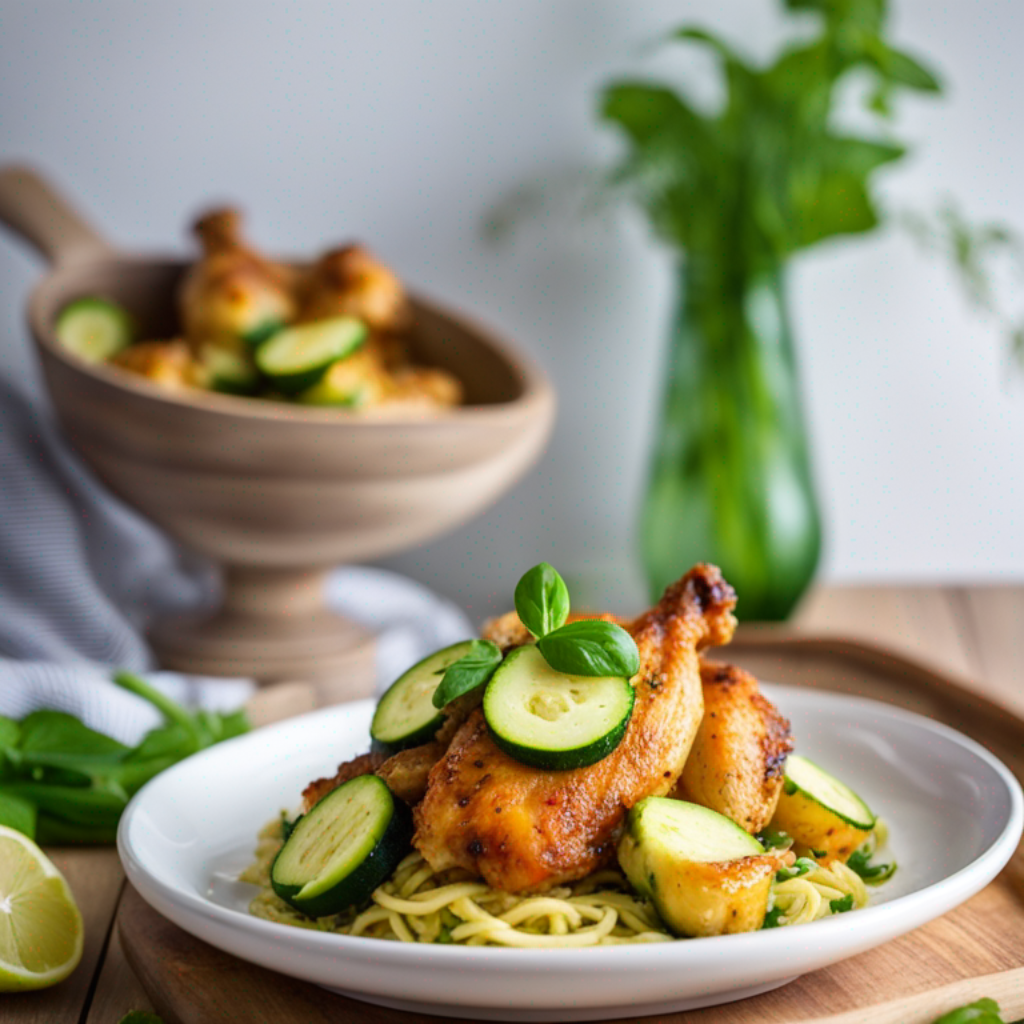 Skin-Soothing Lemon-Herb Chicken & Zucchini