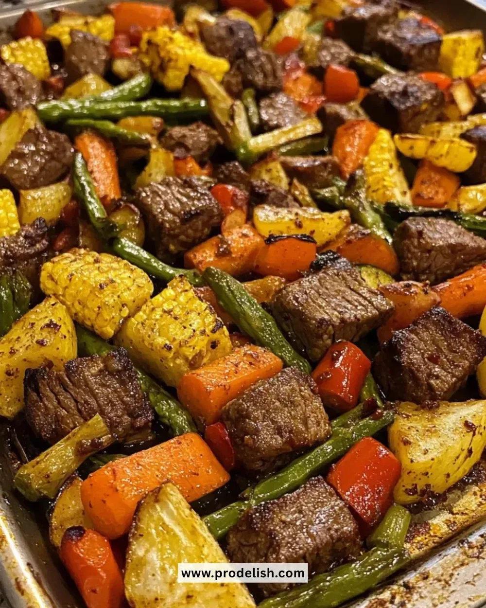 Balanced Beef & Veggie Sheet Pan Feast