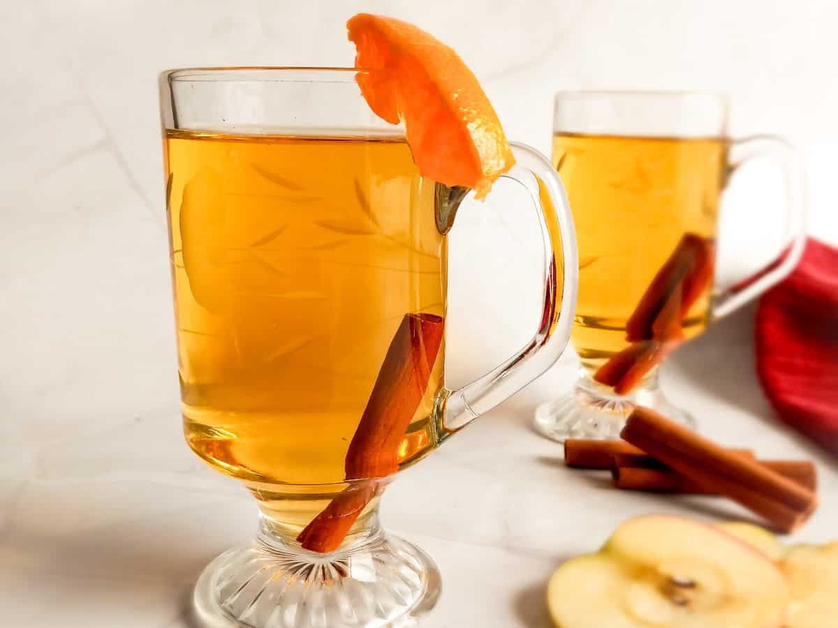 Cinnamon-Spiced Apple Cider with Heritage Apples