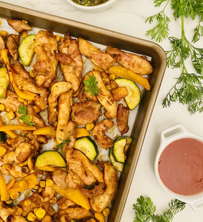 Sheet Pan Tex-Mex Chicken and Veggies