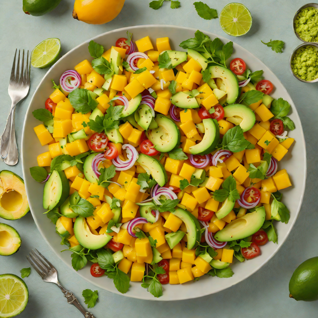 Vibrant Mango Avocado Salad with Lime Vinaigrette