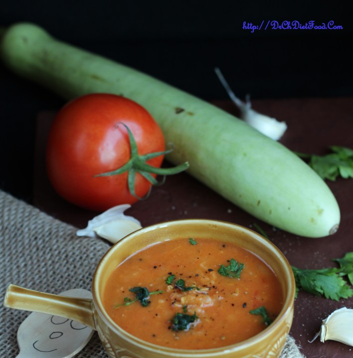 Bitter Gourd and Tomato Soup with Lemon