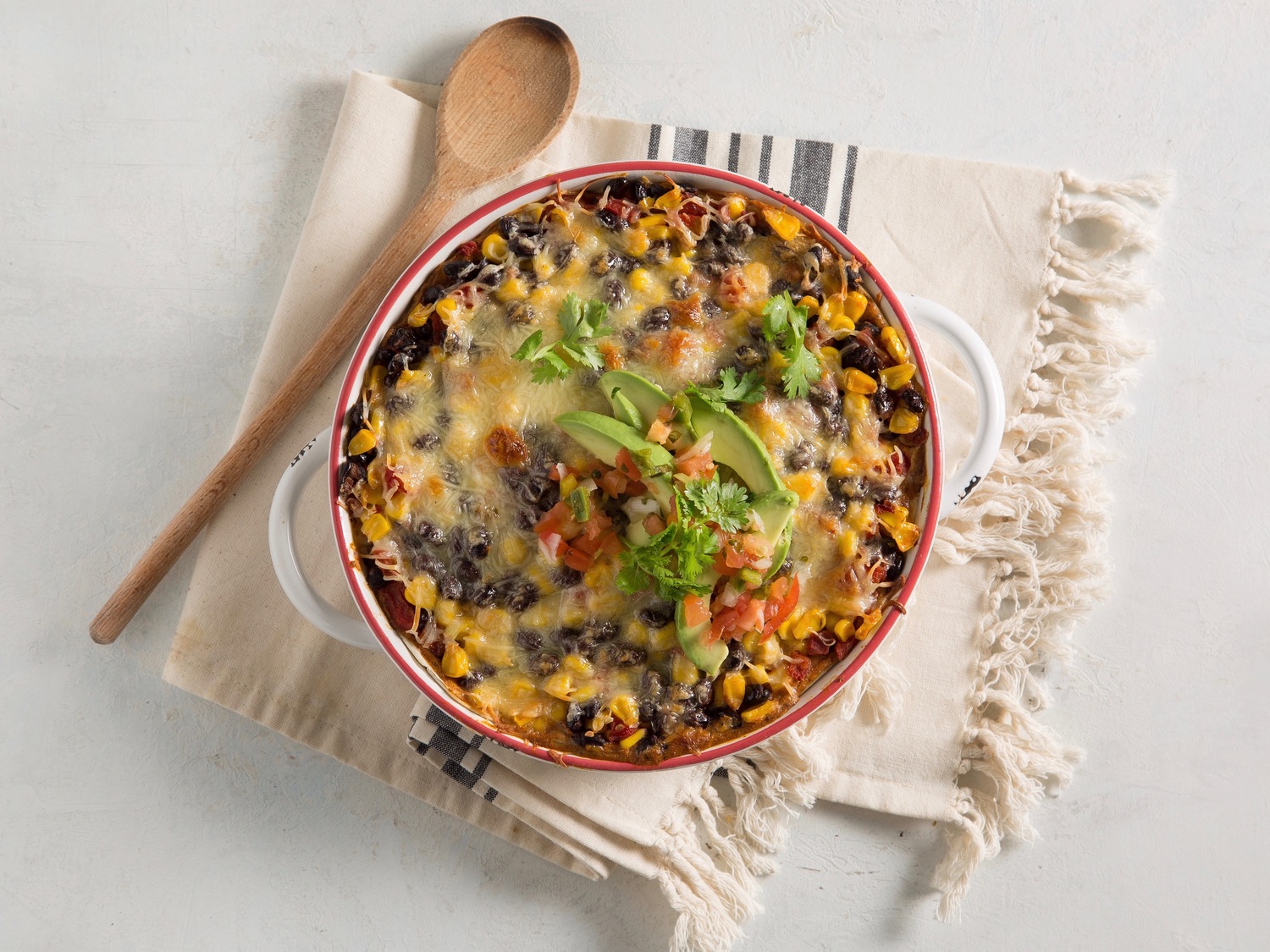 Sheet Pan Texan Black Bean and Corn Bake