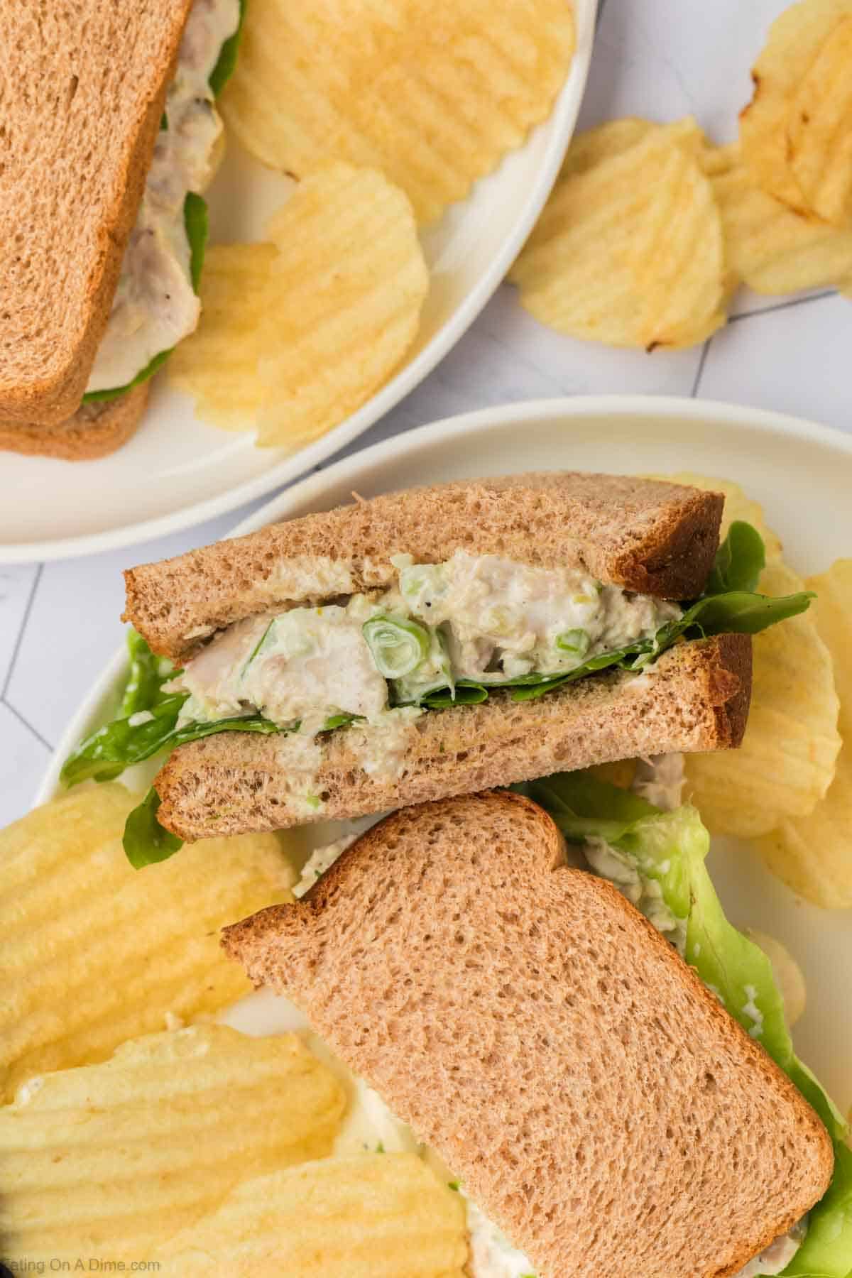 Herb & Lemon Tuna Salad Sandwiches