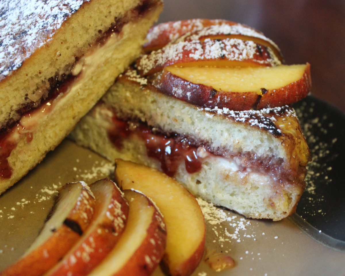 Cinnamon-Sugar Stuffed Brioche French Toast