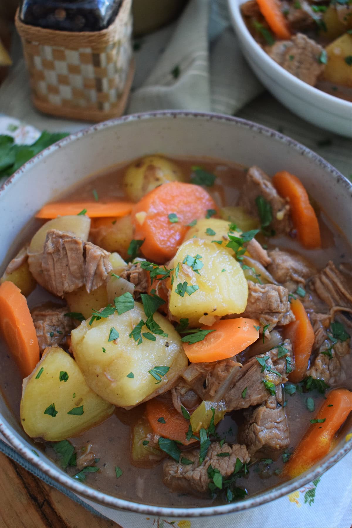 Herb-Infused Slow Cooker Beef & Root Vegetable Stew