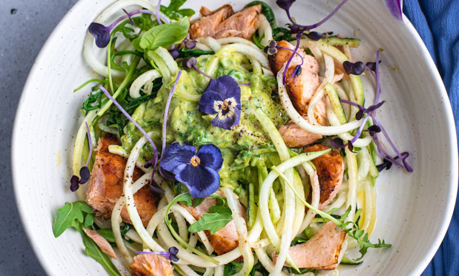 Salmon & Zucchini Bowl