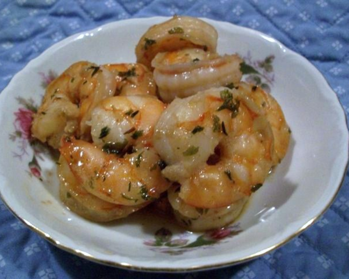 Herb-Crusted Baked Cajun Shrimp with Lemon