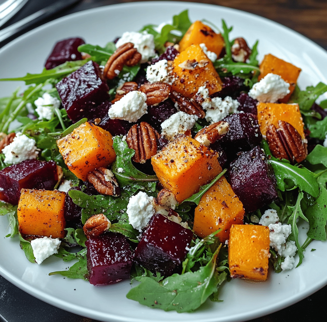 Ember-Charred Sweet Potato & Beet Salad with Smoked Paprika Dressing