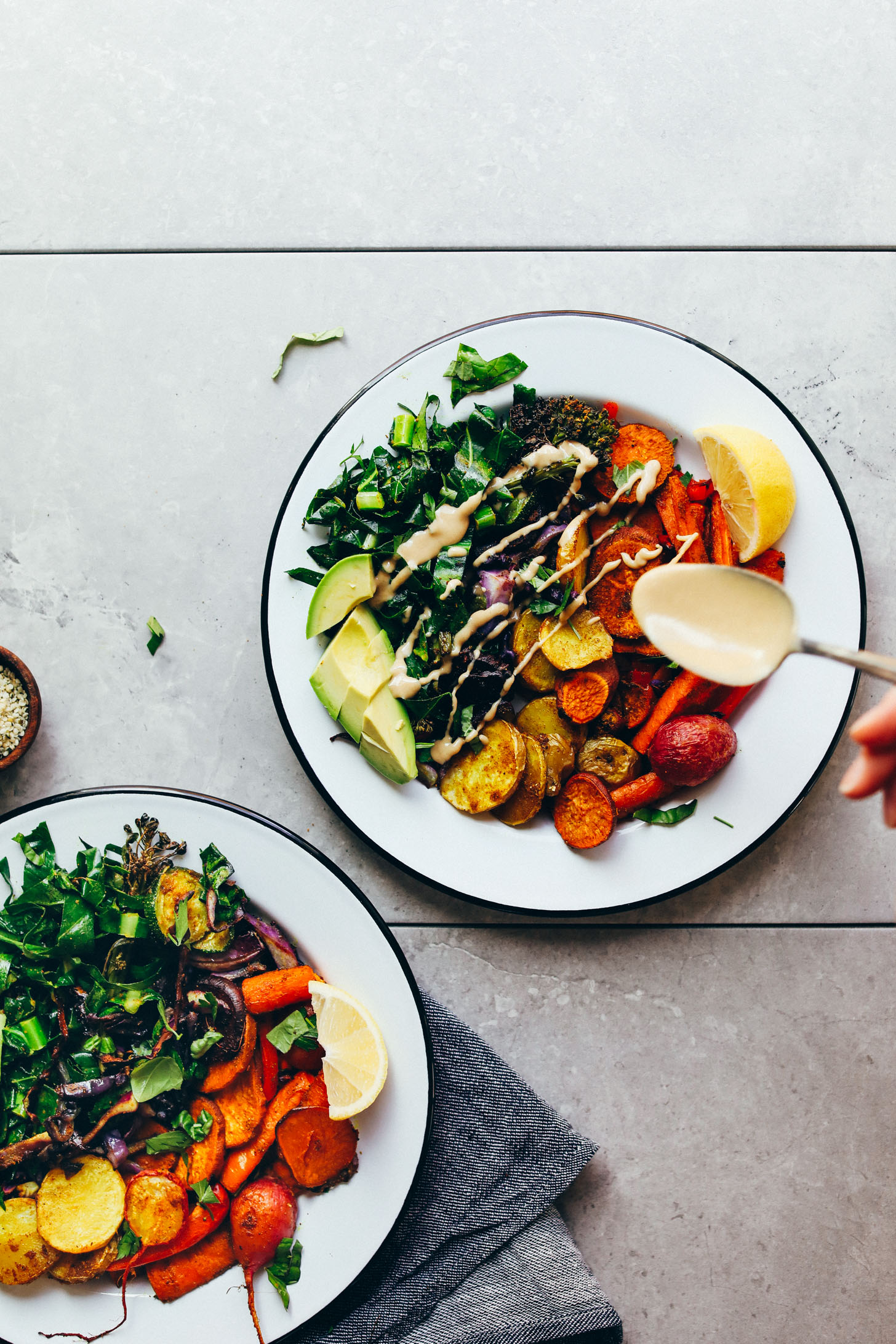 Rainbow Broth with Crisp Veggie 'Prisms' and Lemon Zest