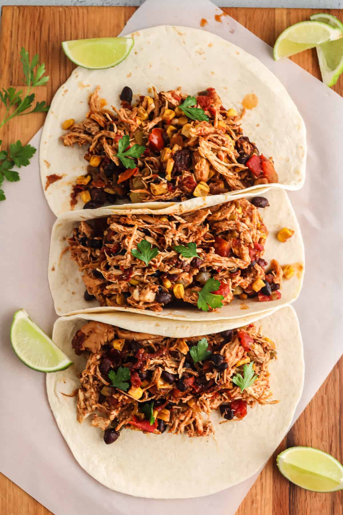 Slow-Cooked Authentic Mexican Chicken Tacos