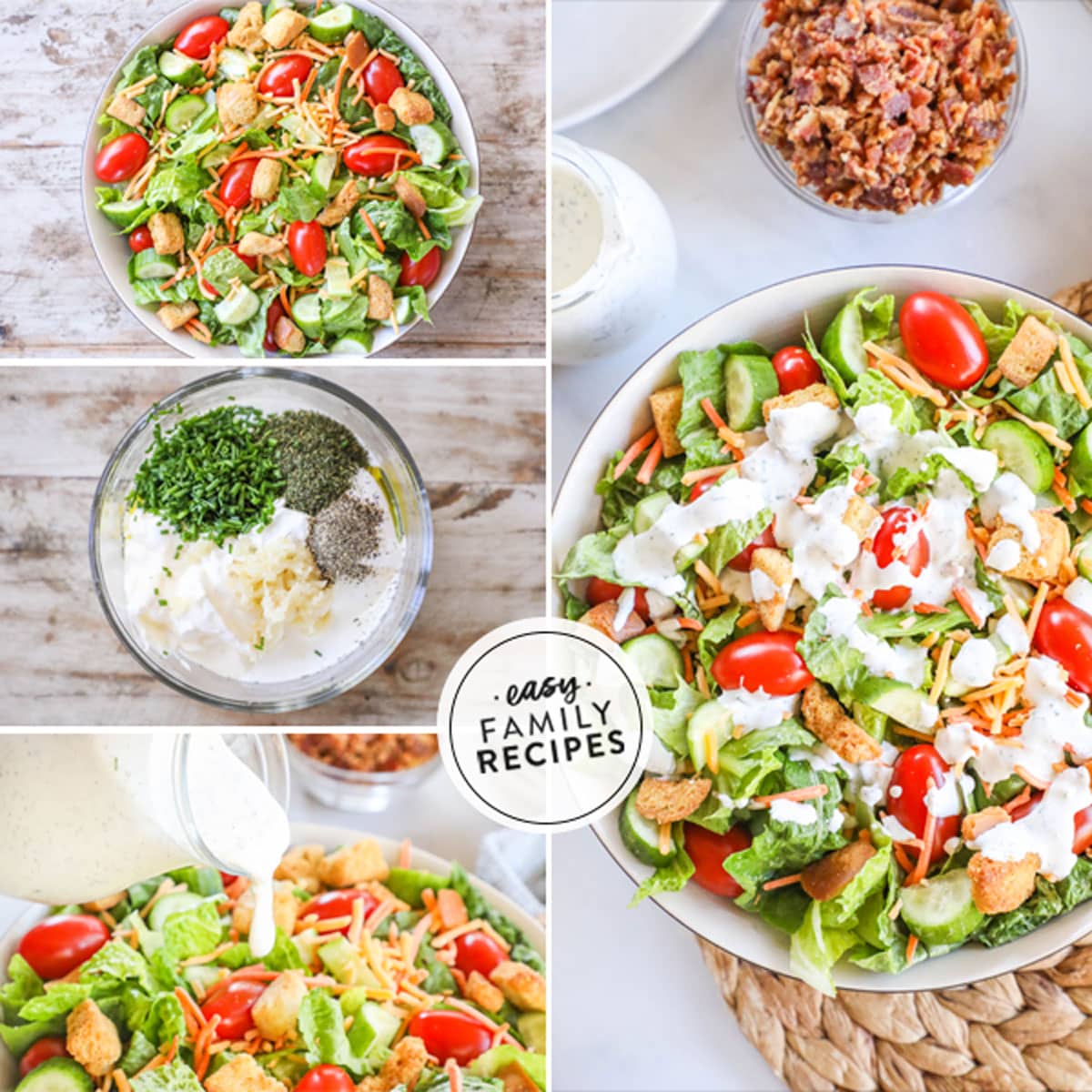 Seasonal Harvest Salad with Lemon Vinaigrette