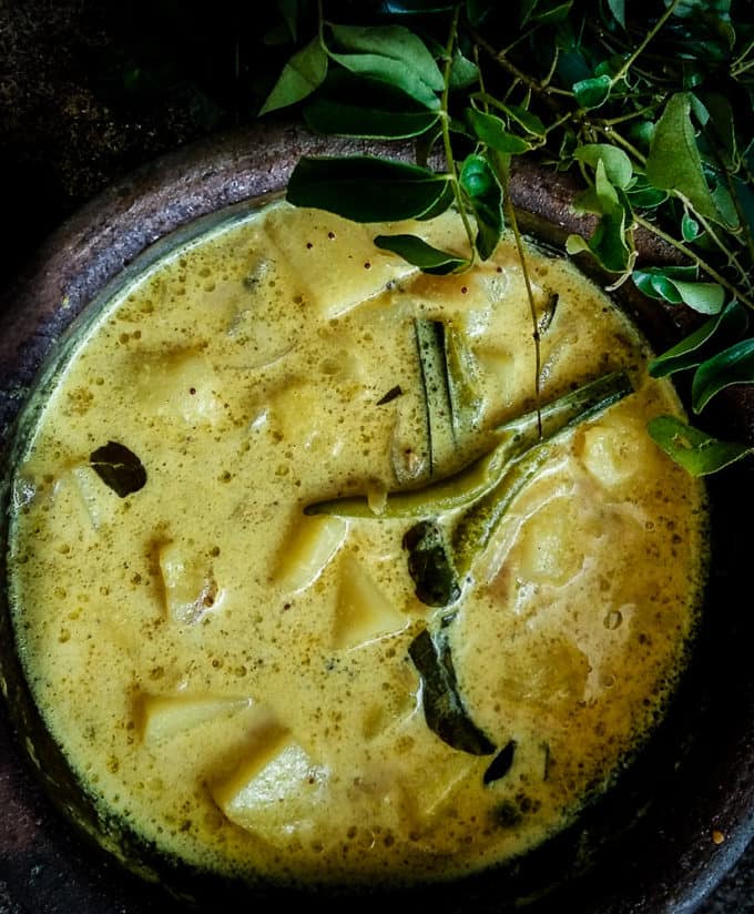 Bitter Gourd and Potato Curry with Coconut Milk
