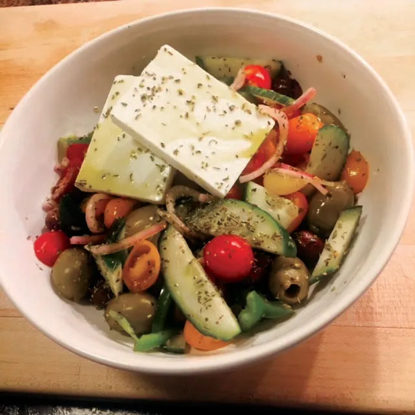 Authentic Greek Lemon-Oregano Greek Salad
